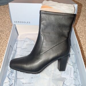 Aerosoles Women's Black Heeled Boots